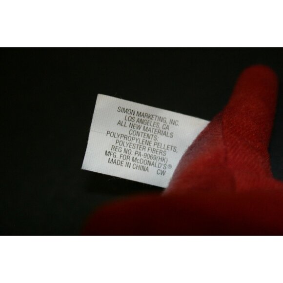 TY Beanie Baby Rex T Rex Dinosaur 1995 Mcdonalds red 4086 teenie - Picture 8 of 9